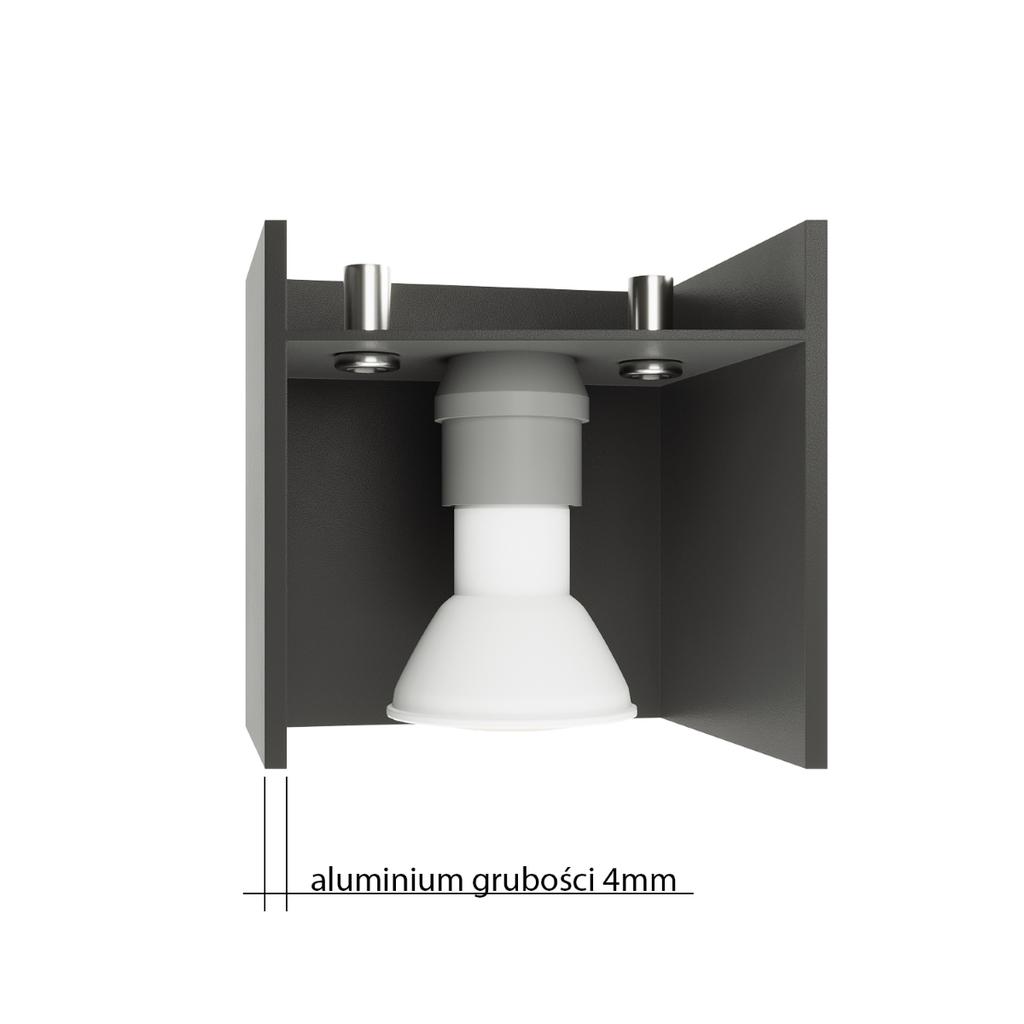 Kinkiet Quad 2 G9 Czarny Alu Sollux Sl.0527
