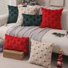 Christmas Pillow Covers Soft Plush Christmas Tree Throw Pillow Cover Winter 3D Soft Jacquard Cushion Cover 45x45CM Decorations