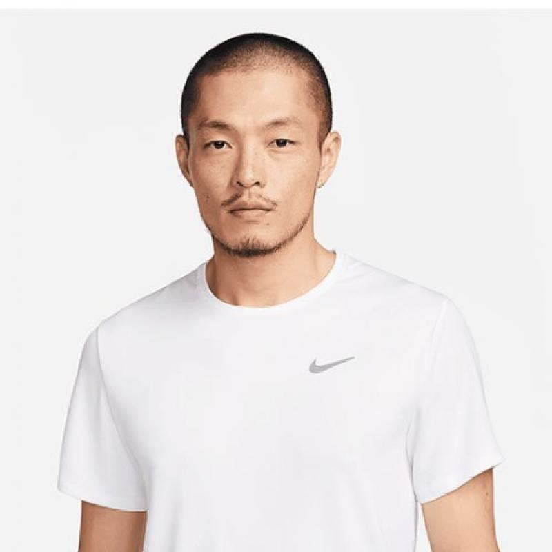 Nike Short Sleeve Tee Dry Fit Uv Mylar Running Top Dv9316 100 S2303