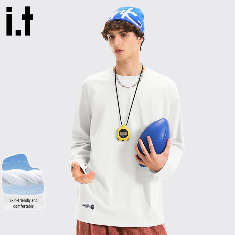 Fingercroxxit Men s Japanese Style Loose-Fit Long Sleeve Cotton T-Shirt M