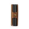 Vintage 2025 Men's Double-Layer Crazy Horse Leather Card Holder with Push-Button Pop-Up and Aluminum Clip
