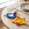 Non-Slip Crochet Animal Coaster Finished Cute Knitted Cup Mat Handwoven Coaster Coffee Cup