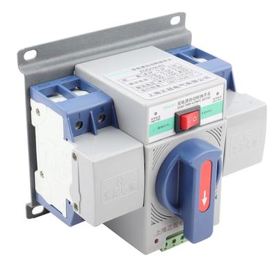 1 szt. 220V 63A 2P Mini podwójny wyłącznik automatycznego przełączania zasilania