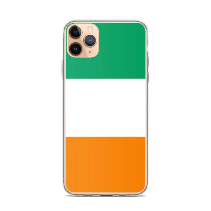 Coque iPhone - iPhone 11 Pro Max - Drapeau Côte d'Ivoire - Souple - Flerfarget - Vertikal