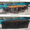 Patio Furniture Covers 48" L x 48" W x 29" H, Garden Furniture Covers Waterproof, Heavy Duty Patio Furniture Covers, Dust Proof Tear-Resistant
