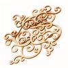 32pcs Large Wooden Floral Shaped Crafts, Wood Decorations And Embellishments