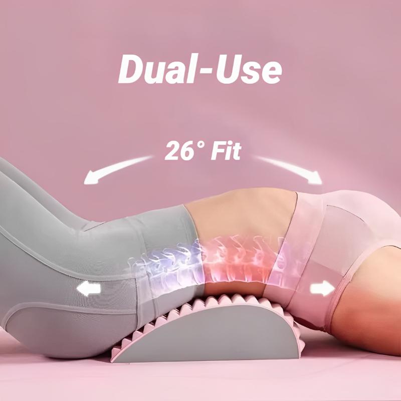 Back Stretcher Pillow Neck Lumbar Support Massager For Waist Back Pain Relief Sciatica Herniated Disc Relaxation
