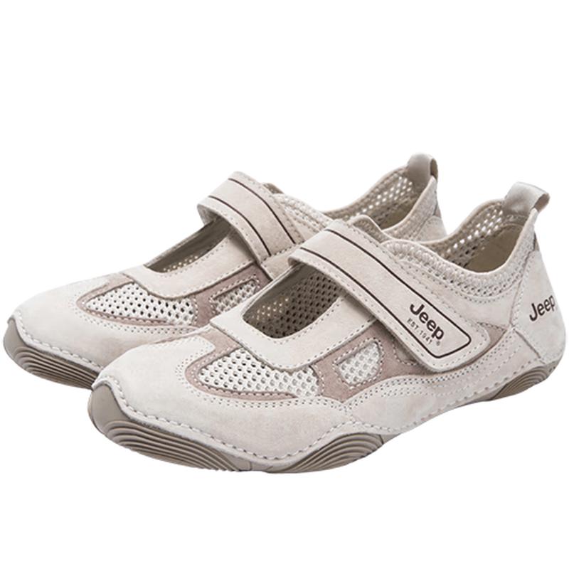 JEEP Women s Casual Velcro Mary Jane Flats 38