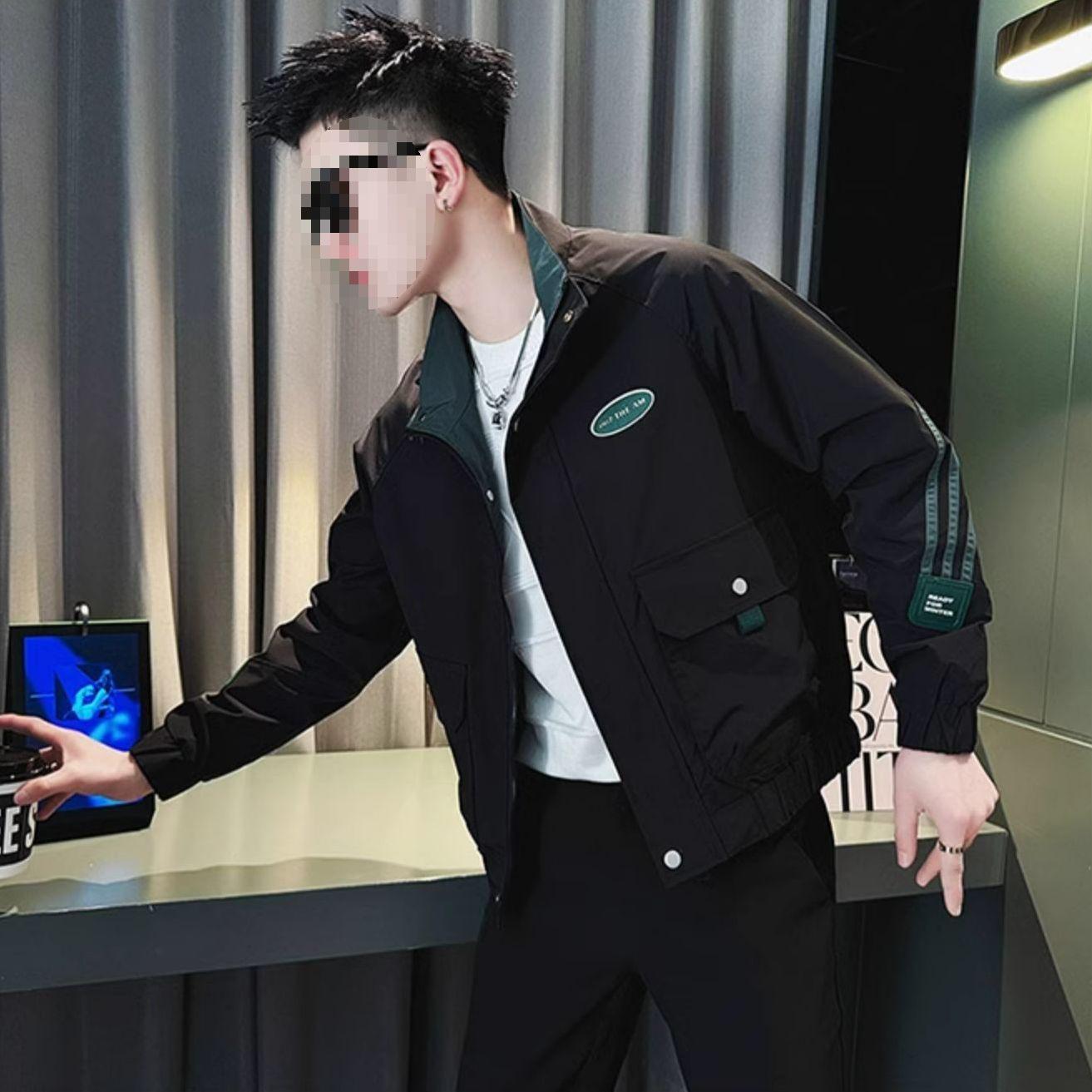Men s Trendy Striped Workwear Jacket - 2024 New Arrival, Cool & Handsome Casual Spring/Autumn Top 3XL