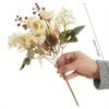 1Pc Artificial Flowers French Rose Small Bunch Flowers for Outdoor Patio Garden Wedding Home Decor Accessories