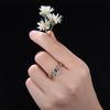 A new Korean-style micro-set fashionable and simple zircon ring for women