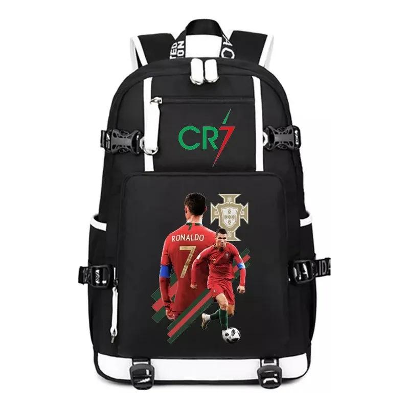 Star Cr7 Surrounding Large-Capacity General Backpack Multi-Functional Leisure Student Schoolbag