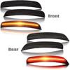 NSLUMO Amber Red LED Side Marker Light for Do-dge Charger 2015 2016 2017 2018 2019 2020 2021 2022 Smoke Lens Led Side Marker Lights Front & Rear Sit