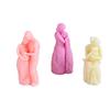 1PC Growth Life Candle Silicone Mould DIY Life Series Trilogy Nurturing Baby Gypsum Resin Ornament Mould