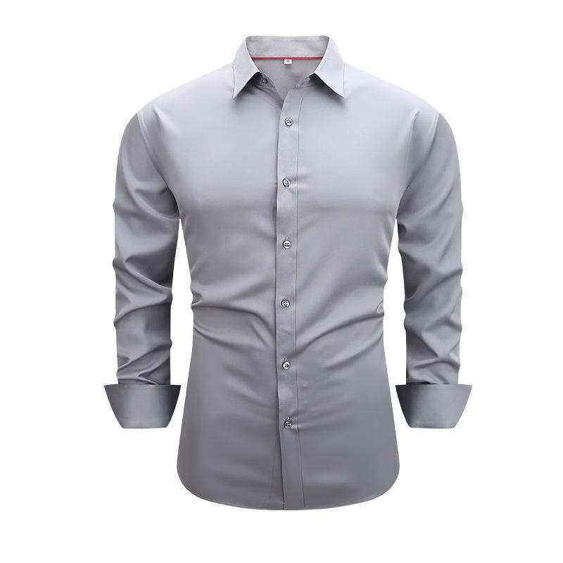 Men's Cross-Border Autumn/Winter Plaid Cotton Long-Sleeve Casual Business Shirt