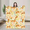 Scandinavian Style Leopard Lover Blankets Warm Soft Plush Throw Blanket For Couch Bed Travel Office Flannel Bedspread Bed Cover