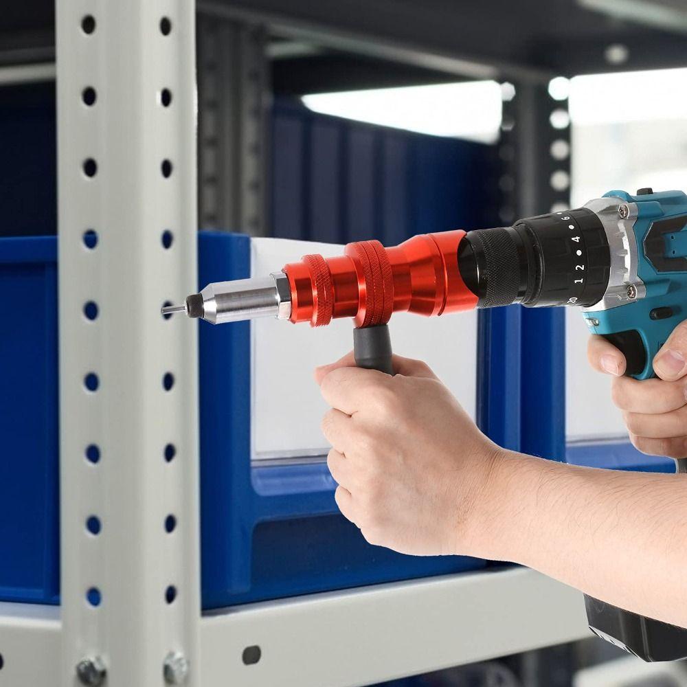 Aluminum Zinc Zinc Alloy Rivet  Adapter 2.4mm-4.8mm Riveting Machine Cordless Rivet  Automotive Maintenance
