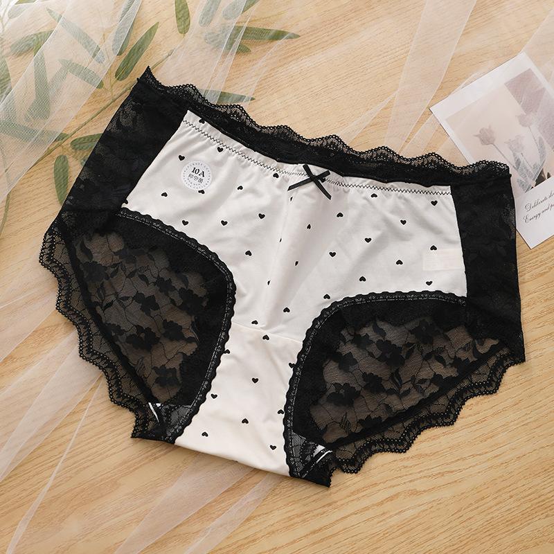 Sexy and Pure Desire Panties Lace Satin Large Size Women’s Panties