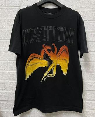 T-shirt Unisex Nera Led Zeppelin Vintage Anni '90 Taglia