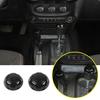 For 2011-2017 Jeep Wrangler JK ABS Black Inner Gear Shift Knob Handle Cover Trim
