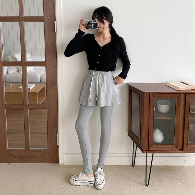 Women's Spandex Cotton Flare Leggings Set