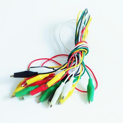 Krokodilklemmen Elektrische Messleitung Krokodilklemme Test Jumperkabel Steckverbinder Doppelseitige Kabelsteckverbinder Krokodilklemmen