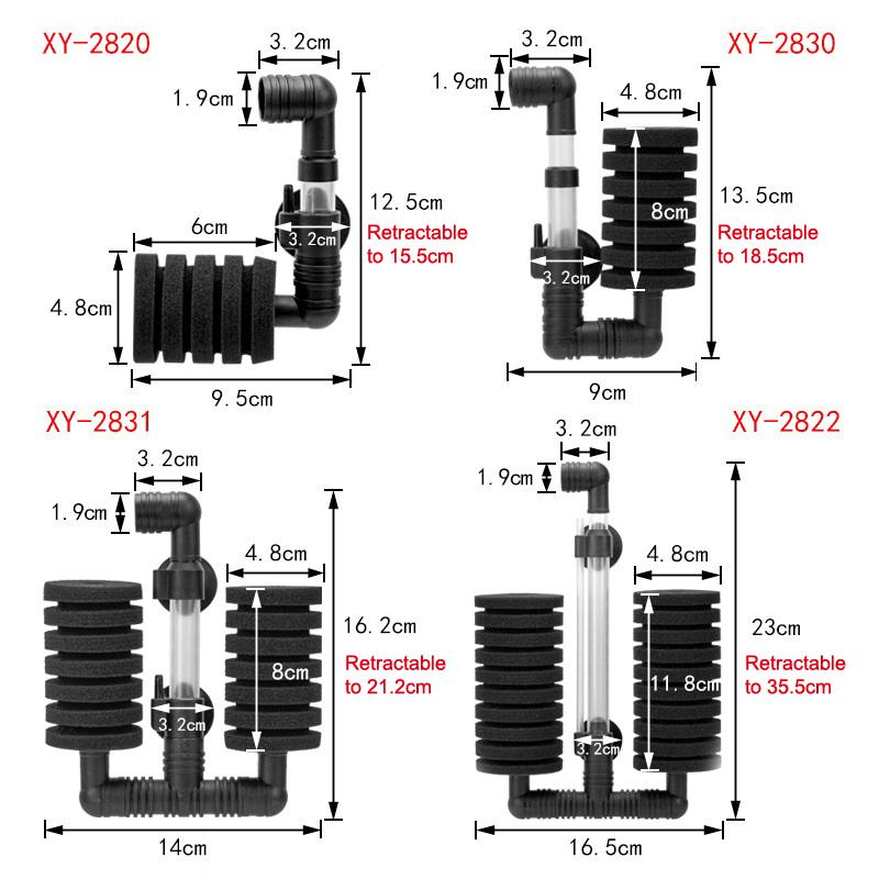 Aquarium Silent Filter Sponge For Fish Tank Air Pump Skimmer Biochemical Sponge Filter Aquarium Bio Filter Aquarium Practical
