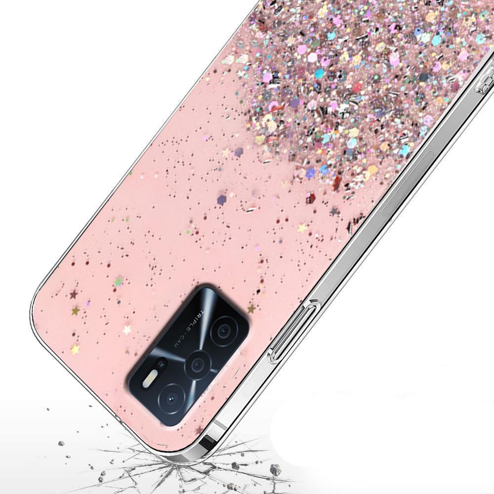 Oppo A16 / A16s / A54s Case, Glittery, Pink