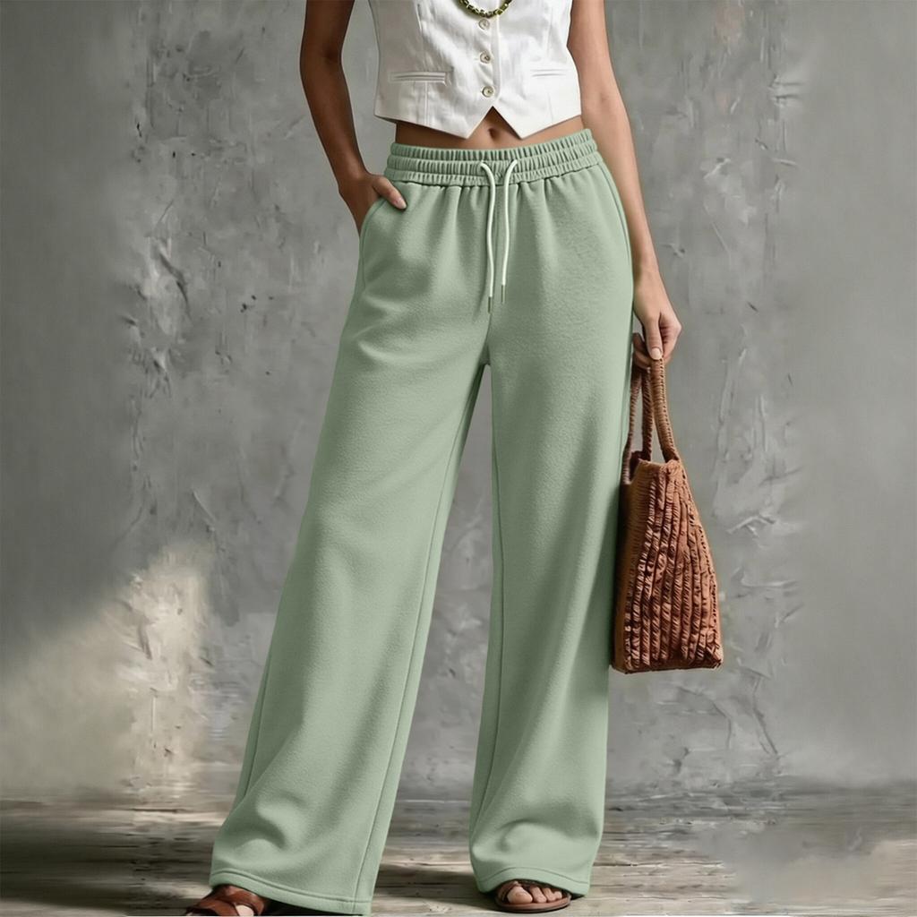 Women's Loose Fit Casual Straight Leg Sweatpants with Elastic Waist, Color