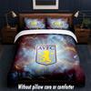Aston Villa Football Design Bed Bedding Set 1 Duvet Cover + 2 Pillowcases Soft Breathable Household Bed Linens