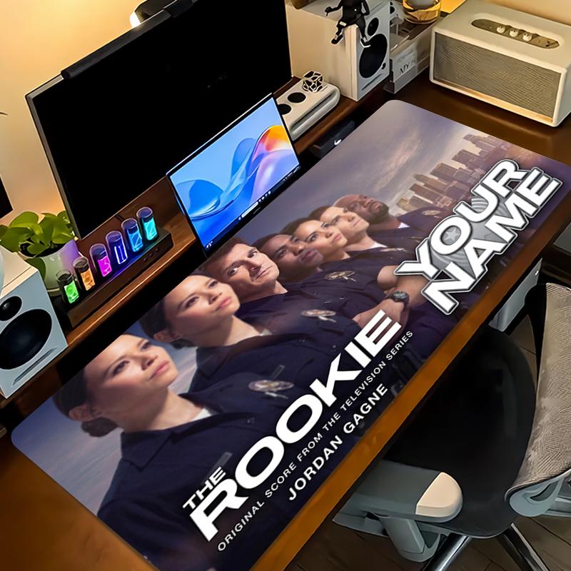 Custom Name THE ROOKIE Mouse Pad Large Gaming Table Cushion Non-slip Laptop Tablet Big Mousepad XXL Mat Mini PC Playmat With Lock edge_XIA