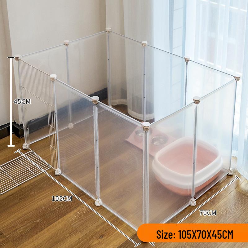 Indoor Pet Playpen: Dog/Cat Enclosure with Free Splicing Cages for Dogs, Cats, and Rabbits.