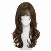 Parrucca Cosplay Stile Giapponese con Frangia Acconciatura Carina Lolita Stratificata Parrucche Capelli Lunghi Ricci Parrucca Festa