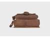 Men's Genuine Frosted Leather Waist Bag - Durable Zipper Sports & Work Belt Bag