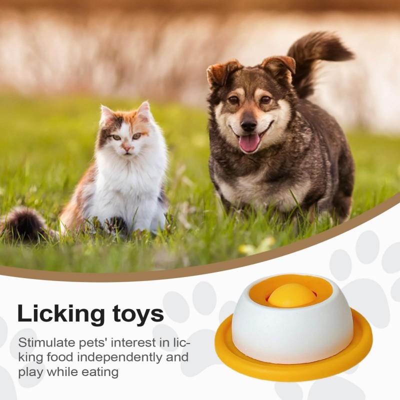 Covoraș de Lins pentru Animale de Companie Placă de Lins Iaurt Hrănitor Lent pentru Câini și Pisici - Bol Interactiv pentru Gustări, Promovează Sănătatea Dentară, Covoraș de Lins pentru Animale de Companie