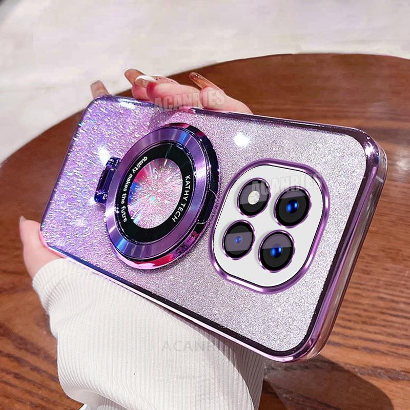 Note14pro Luxus Glitzer Beschichtung Halter Silikonhülle On Für Xiaomi Redmi Note 14 Pro Plus 14pro 4g 5g Weiche Ständerabdeckung Poco X7