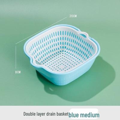 Abay Double-Layer Vegetable & Fruit Drain Basket