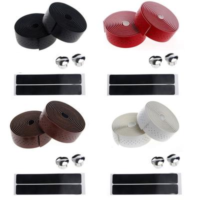 2Pcs Fixed Gear Bike Road Bicycle Handlebar Porous Straps Bands Cycling Supplies
