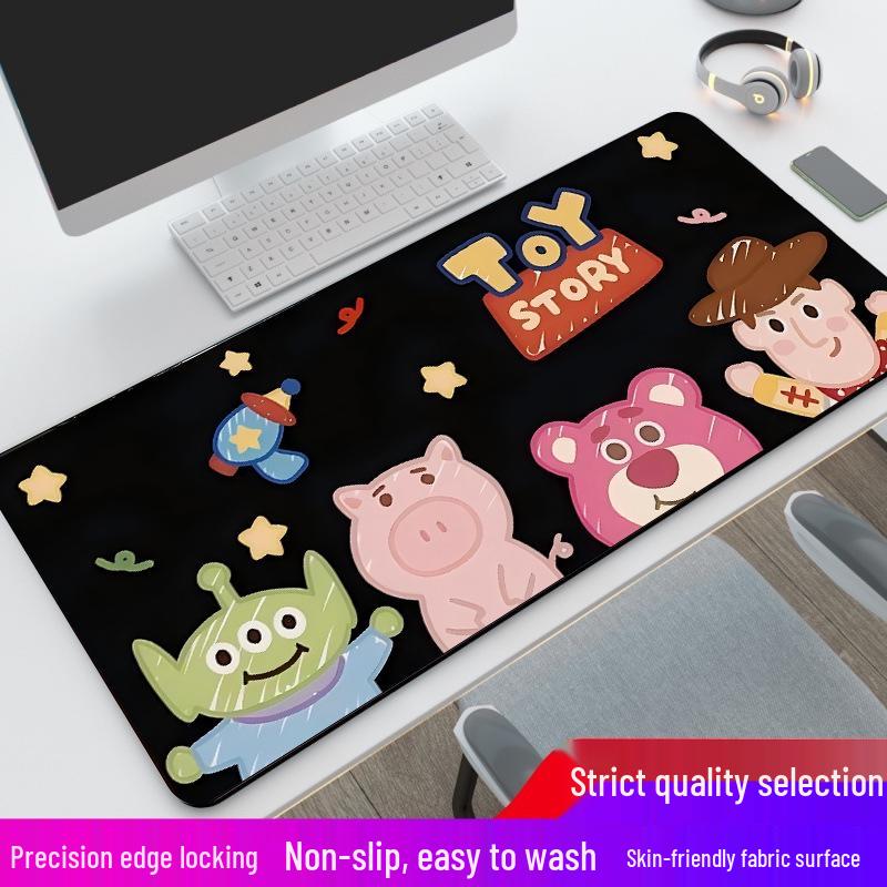 Neon Cool Pattern Large Gaming Mouse Pad - Non-slip Esports Computer Mat and Office Keyboard Pad