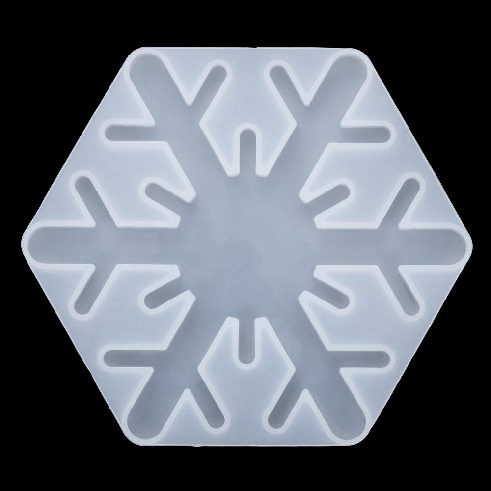 Resin Crafts Christmas Tree Xmas Ornament Resin Molds Coaster Silicone Mould Christmas Mold Snowflakes