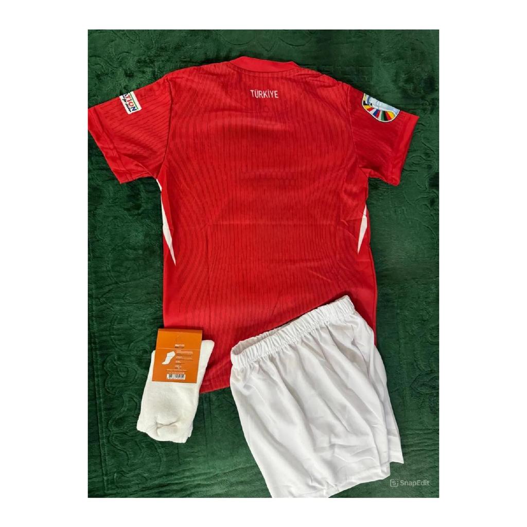 Trkiye National Team Children's Football Jersey Set Air Air Pollyester Fabric Halisaha Jersey Jersey