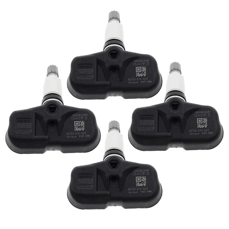 4PCS 42753STKA04 Car Tire Pressure Monitor Sensor TPMS 315MHZ For Honda Pilot Acura MDX TSX RDX