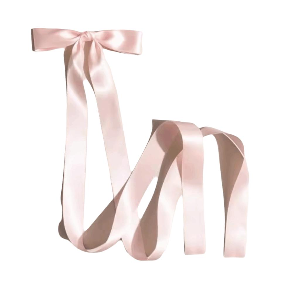 

Satin Bowknot JK Hair Clip Sweet Hair Accessories Kawaii Extra Long Ribbon Bow Hairpin Women розовый