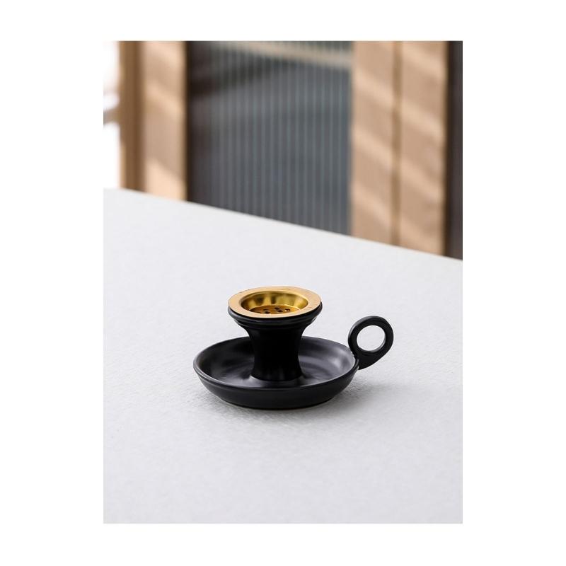 Ceramics Incenses Holder,Cone Incenses Burners with Handle,Ashes Catcher,Aromatherapys Ornament Home Office Decorations
