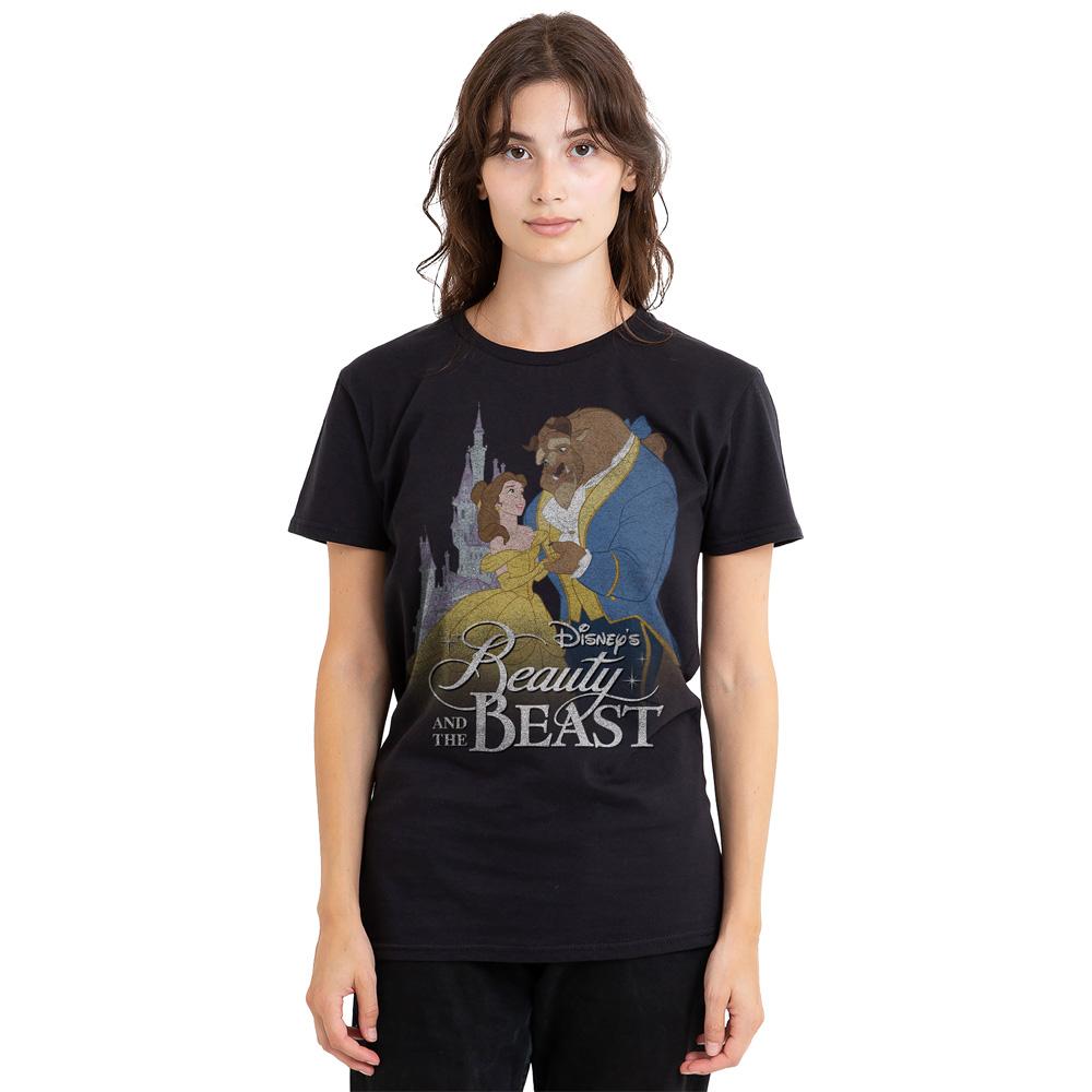 Beauty And The Beast Unisex Adult Belle Beast Castle T-Shirt
