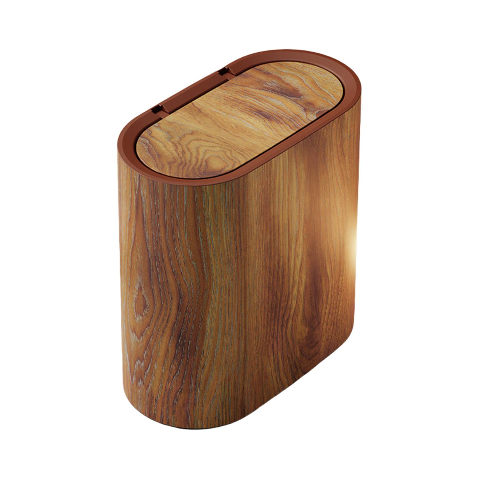 

Маленький Маленький Смітник з Кришкою Відро для Сміття для Ванної Кімнати Захист від Запаху Відро для Відходів для Кухні Спальні Гуртожитку Внутрішнього Приміщення C