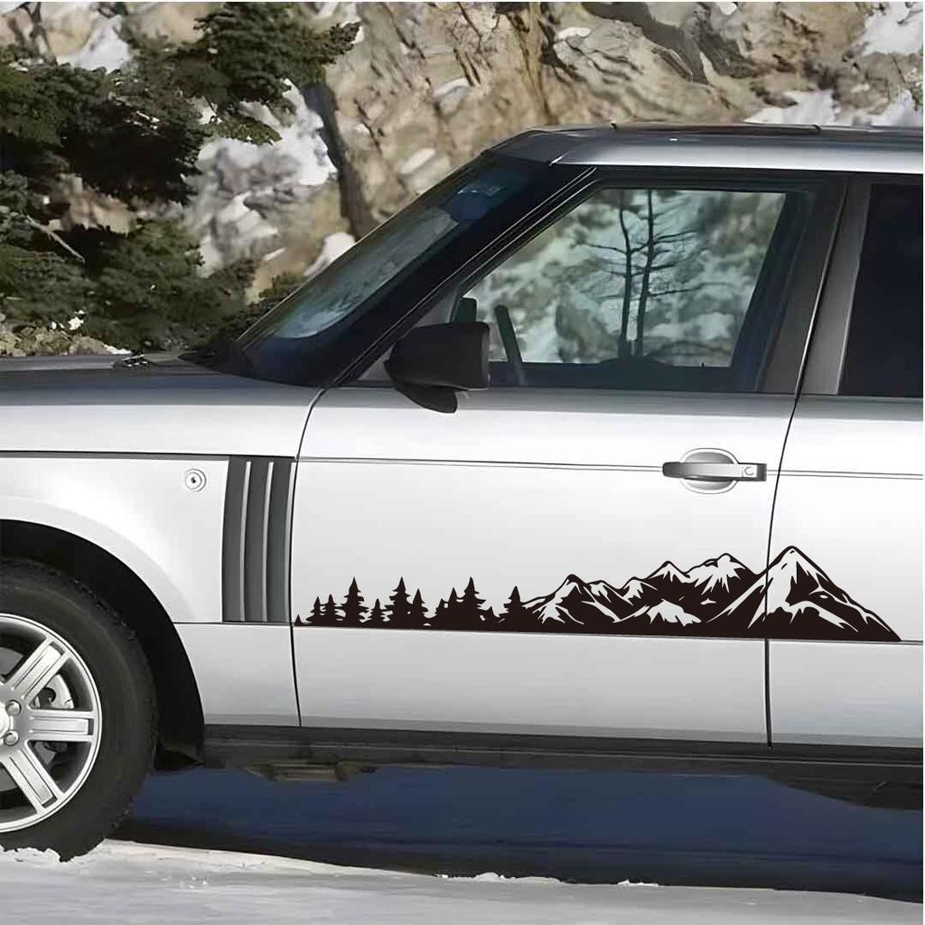 Forest mountains with full body tilt creative&funny stickers for cartoon fans&lover,high quality for car trucks motorcycles