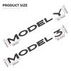 Autoaufkleber Tesla 3D ABS Logo Emblem Buchstaben Auto Kofferraumplakette Hintere Buchstabenbeschriftung Galvanisiert Für Tesla MODEL 3 Y Zubehör