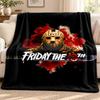 Friday the 13th blanket Flannel Blanket Soft Cozy Plush Throw for Sofa Bed Lightweight Home Decoration Outdoor camping