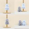 Adorable Plush Gorilla Keychain Soft Cute Cartoon Stuffed Toy Doll For Backpack